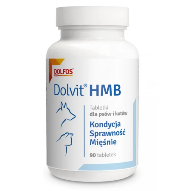 DOLFOS Dolvit HMB 90 tbl. Přípravek podporující svaly pro psy a kočky