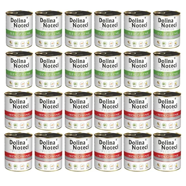 DOLINA NOTECI Mix chutí Premium Bohaté na hovězí a zvěřinu 24x800g