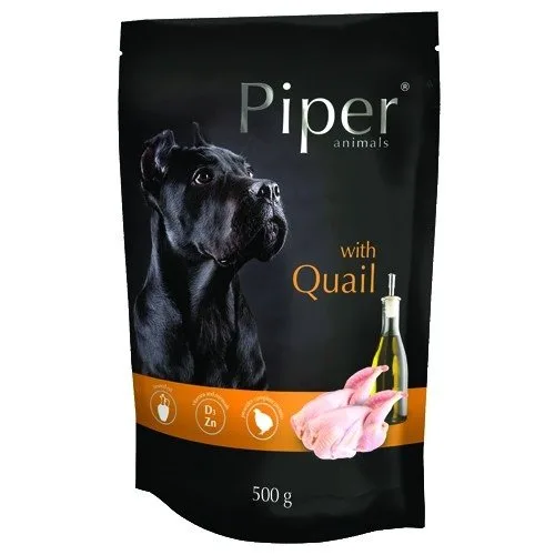 DOLINA NOTECI PIPER Animals s křepelkou 500 g mokrého krmiva pro psy