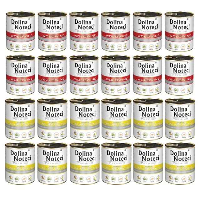 DOLINA NOTECI Prémiová směs chutí bohatá na kuře a hovězí 24x800g