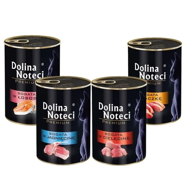 DOLINA NOTECI Prémiová směs příchutí pro kočky 24x400g
