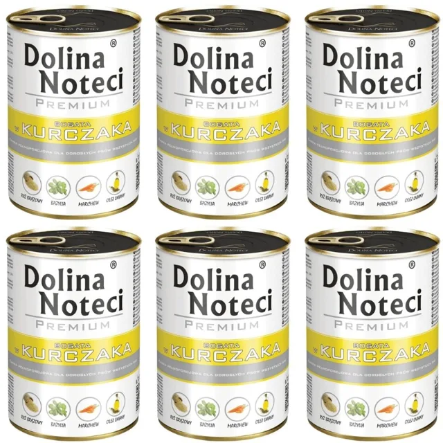 DOLINA NOTECI Prémiové krmivo s kuřecím masem 6x400 g
