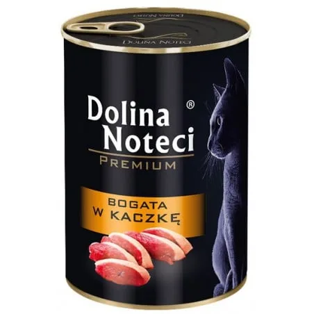 DOLINA NOTECI Prémiové krmivo s vysokým obsahem kachny pro dospělé kočky 400 g