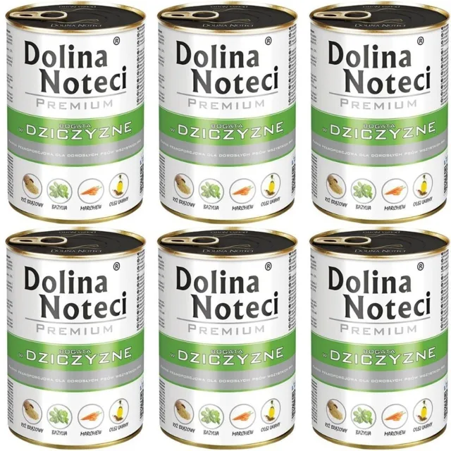 DOLINA NOTECI Prémiové krmivo s vysokým obsahem zvěřiny 6x400g