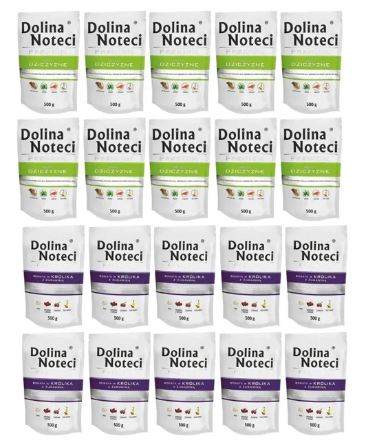 DOLINA NOTECI Prémiový mix chutí Bohatý na králíka s brusinkami a zvěřinou 20x500 g