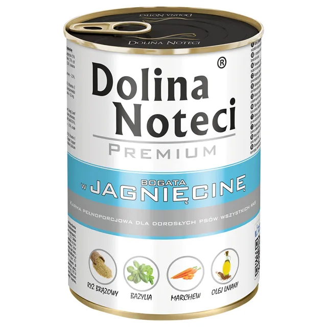 Dolina Noteci Premium 48 x 400 g - jehněčí