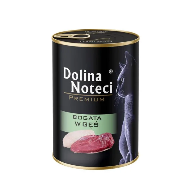 DOLINA NOTECI Premium Bohatá na husu pro kočky 400 g