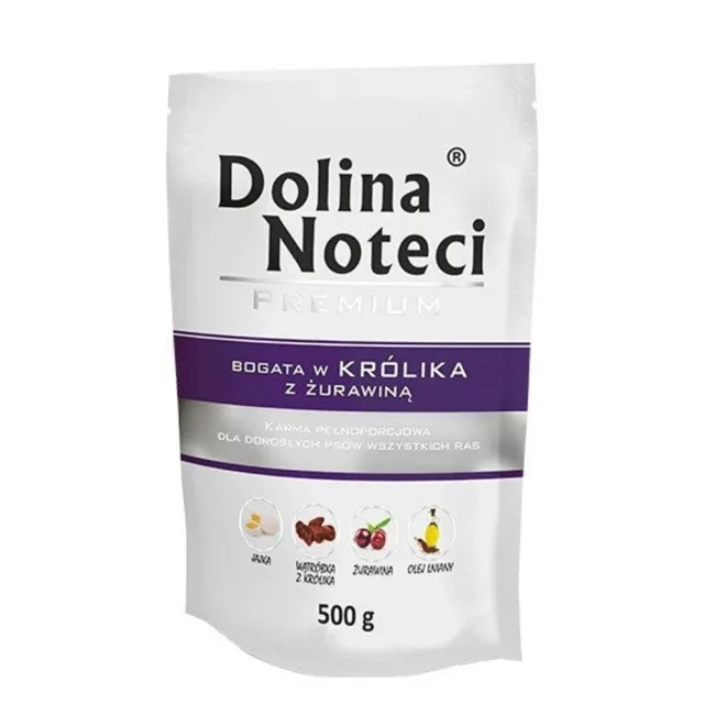 DOLINA NOTECI Premium bohatá na králíka s brusinkami 500 g
