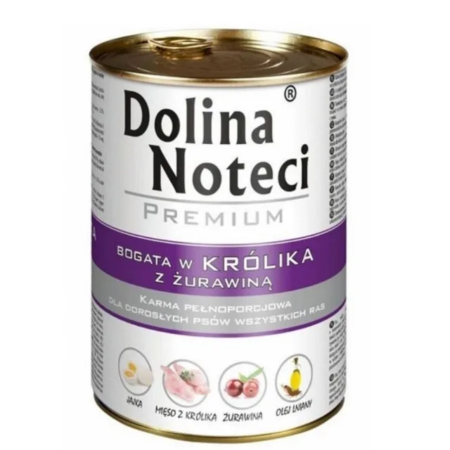 DOLINA NOTECI Premium Bohatá na králíka s brusinkou 400g