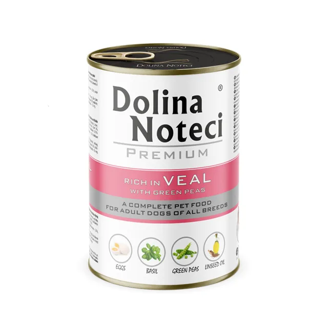 DOLINA NOTECI Premium Bohatá na telecí s hráškem 400 g