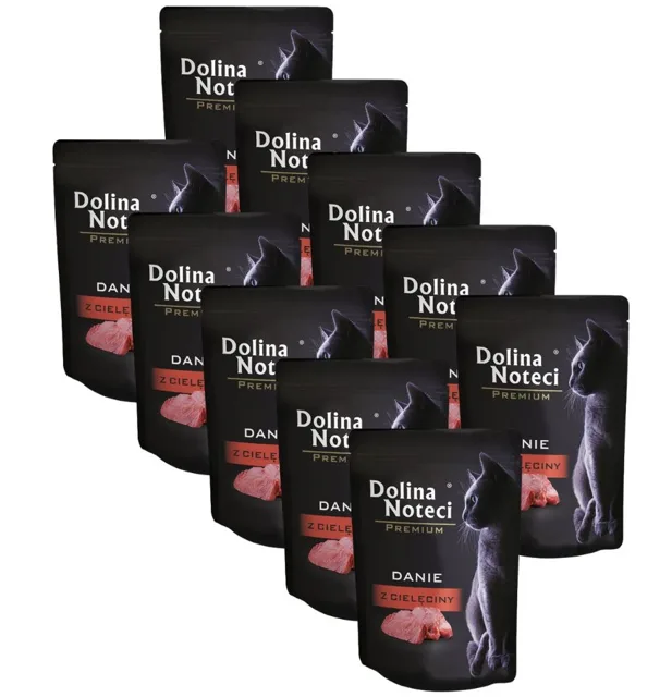 DOLINA NOTECI Premium danie z cielęciny 10x85 g krmivo pro kočky