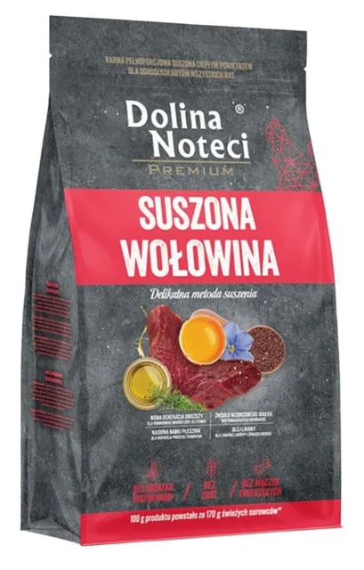DOLINA NOTECI Premium Hovězí krmivo pro kočky 2 kg