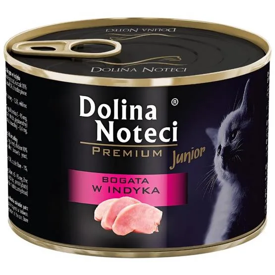 DOLINA NOTECI Premium Junior Krůtí 185 g  bezobilné krmivo pro koťata