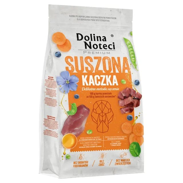 DOLINA NOTECI Premium Kachna krmivo sušené pro psy 9 kg