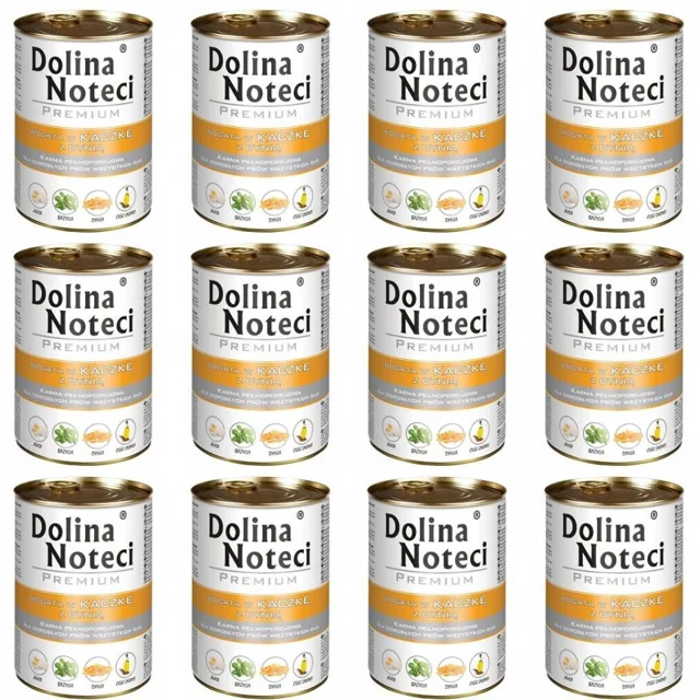 DOLINA NOTECI Premium Kachna s dýní 12x400 g pro dospělé psy