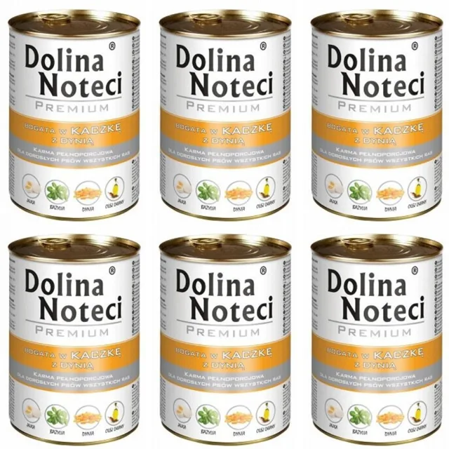 DOLINA NOTECI Premium Kachna s dýní a bohatou omáčkou 6x400 g pro dospělé psy