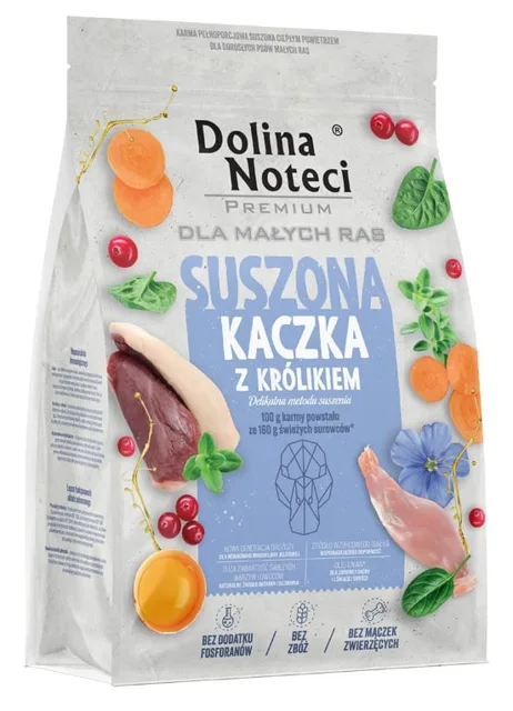 DOLINA NOTECI Premium Kachna s králíkem krmivo pro psy malých plemen 3 kg