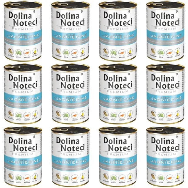 DOLINA NOTECI Premium konzervy pro dospělé psy s jehněčím 12x400g