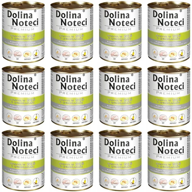 DOLINA NOTECI Premium konzervy pro psy s husím masem a bramborami 12x400g