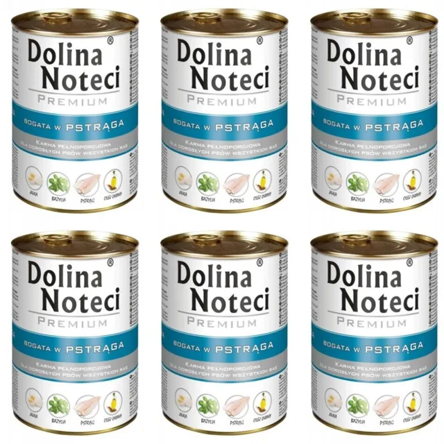 DOLINA NOTECI Premium Konzervy pro psy se pstruhem 6x400g
