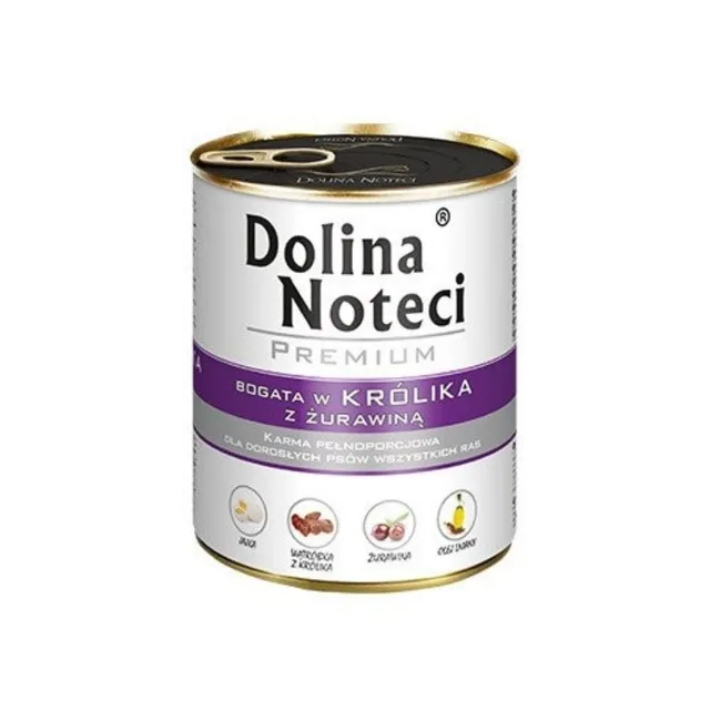 DOLINA NOTECI Premium králík s brusinkami 800 g konzerva pro psy