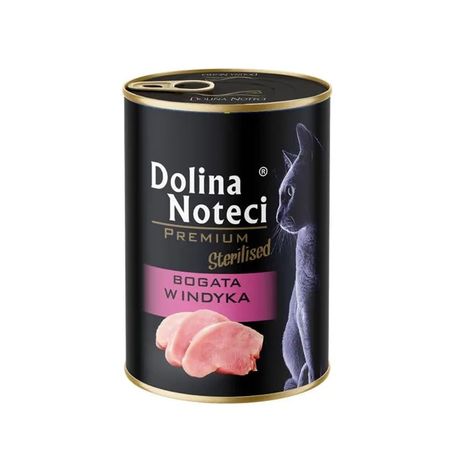 DOLINA NOTECI Premium Sterilised Bohatá s krůtím pro kočky po sterilizaci 400 g
