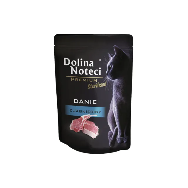 DOLINA NOTECI Premium Sterilised kapsička z jehněčího masa 85 g pro kočky po sterilizaci