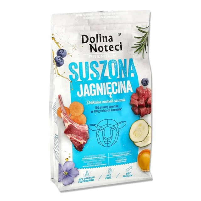 DOLINA NOTECI Premium Sušené jehněčí pro psy 9 kg