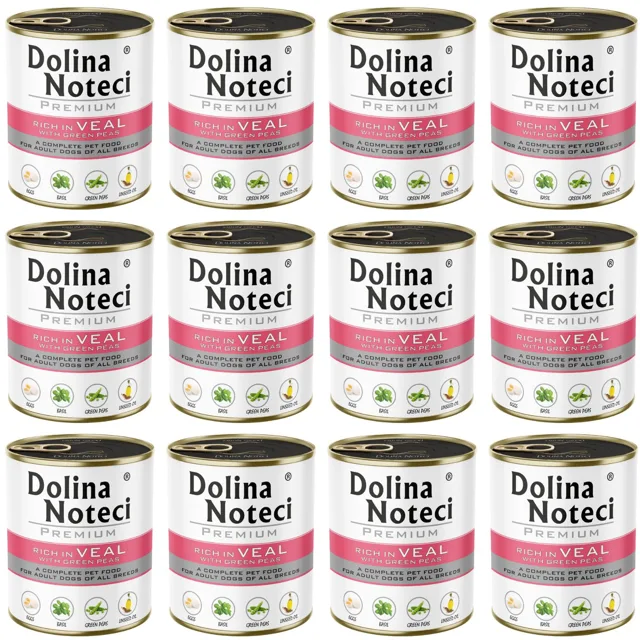 DOLINA NOTECI Premium telecí maso se zeleným hráškem 12x800 g