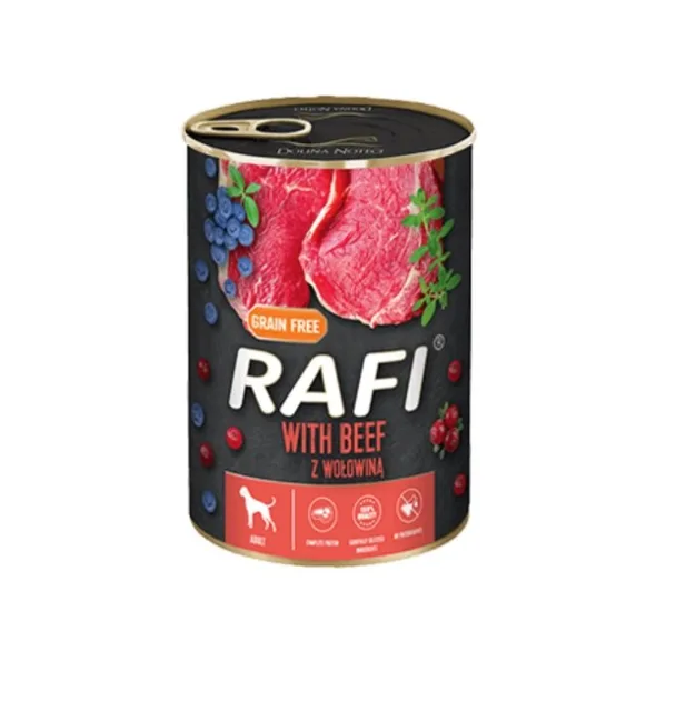 DOLINA NOTECI RAFI Beef 400 g hovězí konzerva pro psy