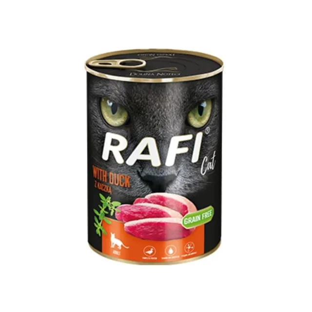 DOLINA NOTECI RAFI Cat Adult Kachna 400g konzerva pro kočky