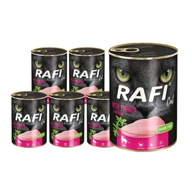 DOLINA NOTECI RAFI Cat adult Krůta 12x 400g konzervy pro kočky