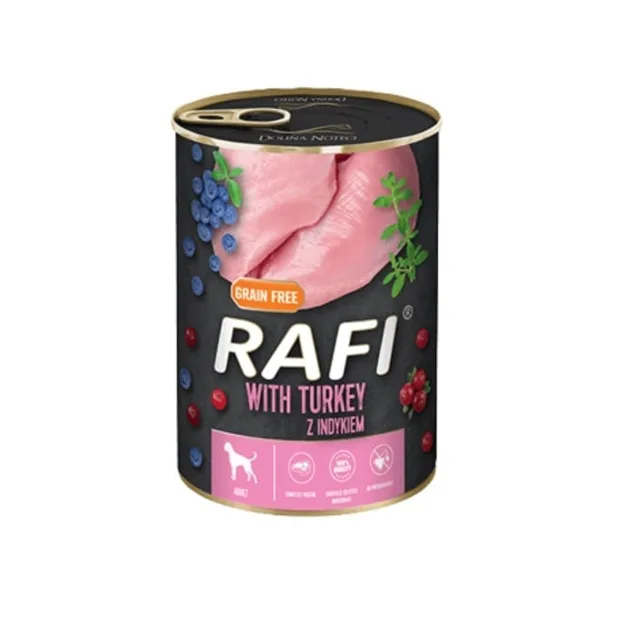 DOLINA NOTECI RAFI Turkey 400g konzervy pro psy
