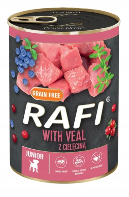 DOLINA NOTECI RAFI Veal 400 g telecí konzerva pro psy