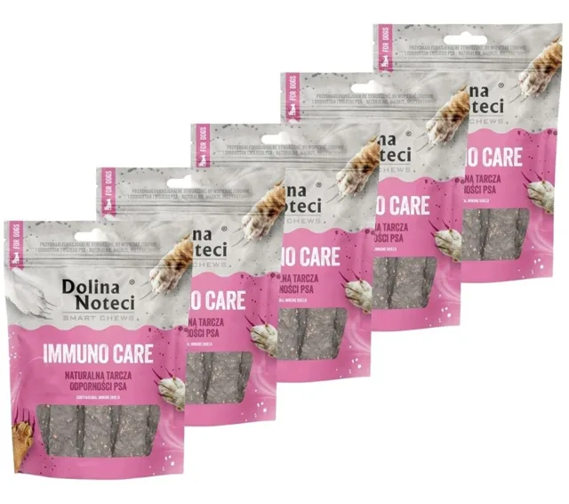 DOLINA NOTECI Smart Chews Immuno Care 5x100g podpora imunity, sušené pamlsky pro psy