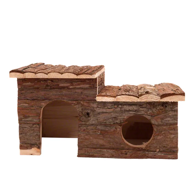 Domeček s terasou pro králíčky a hlodavce - D 43 x Š 28 x V 22 cm