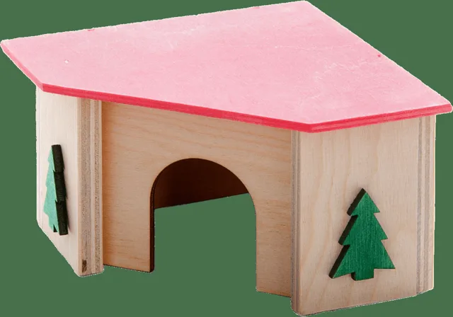 Domek JK rohový pro křečky 11x11x7cm