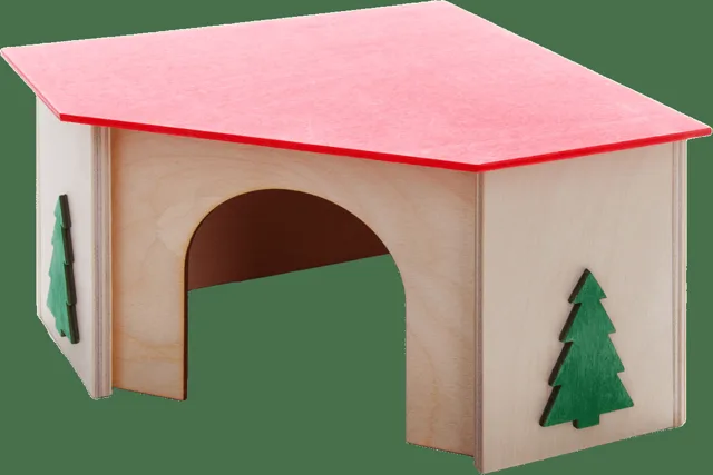 Domek JK rohový pro morče 21x21x13cm