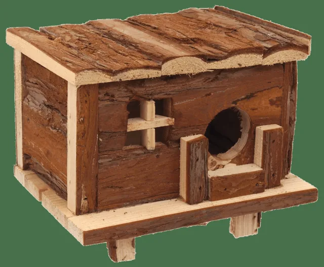 Domek Small Animals srub s kůrou 18cm