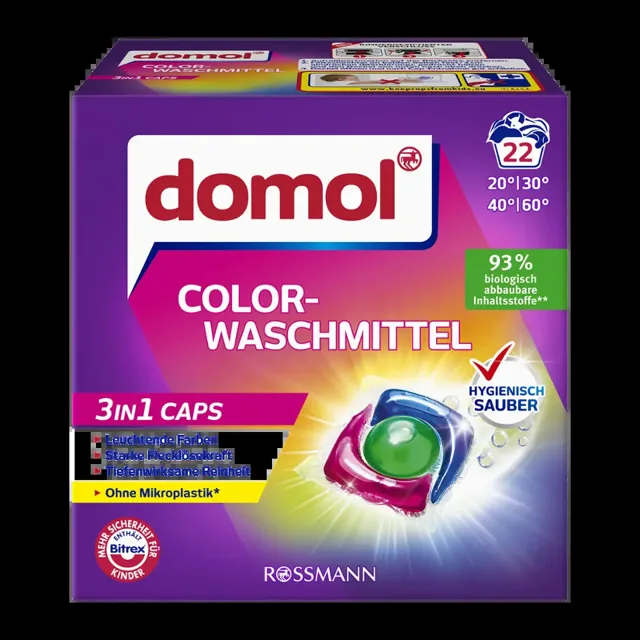 Domol Kapsle na praní 3v1 Color