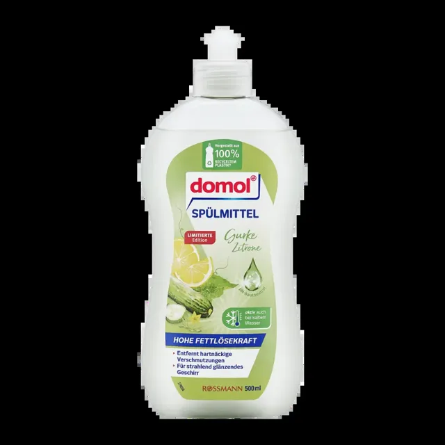 Domol Prostředek na mytí nádobí Okurka a citron 500 ml