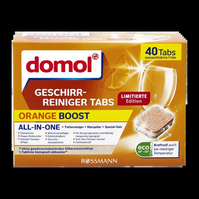 Domol Tablety do myčky All in One Orange Boost 40 ks