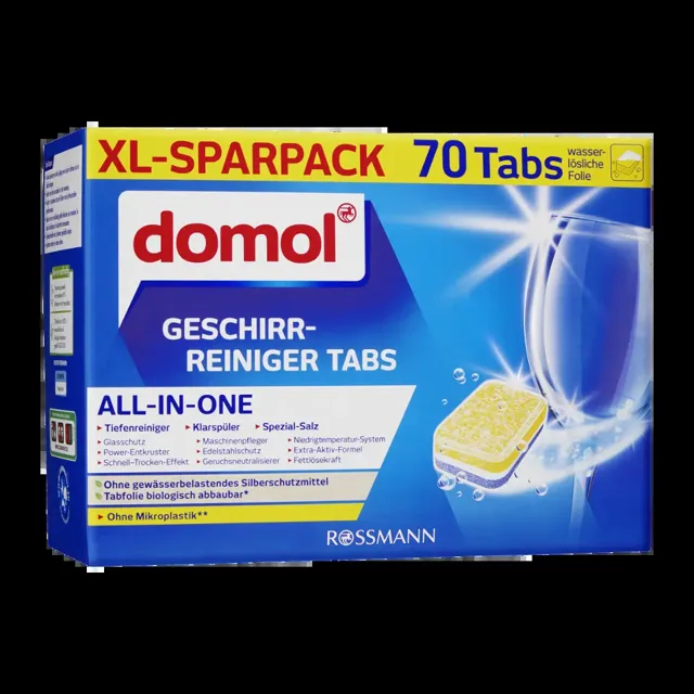 Domol Tablety do myčky All in One XL 70 ks