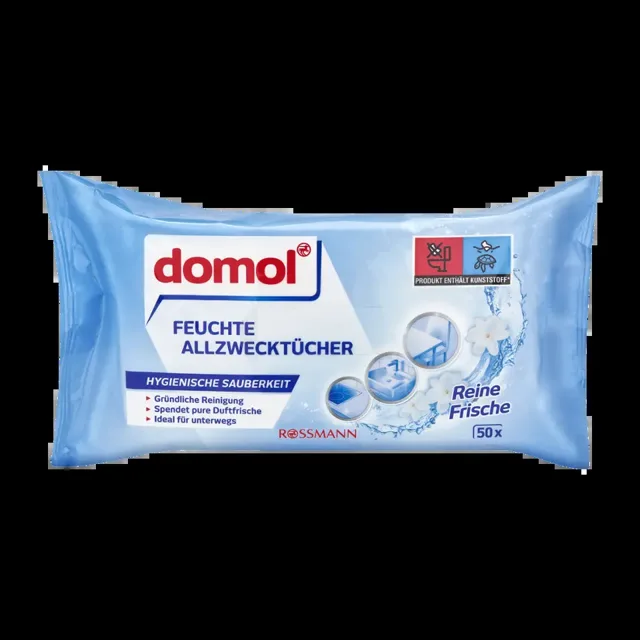 Domol Vlhčené čisticí ubrousky se svěží vůní 50 ks