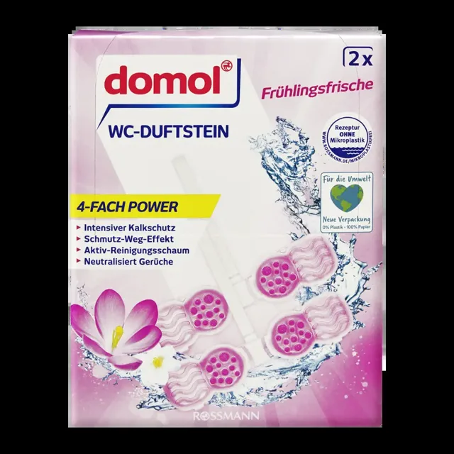 Domol WC blok 4v1 jarní svěžest 2x 48 g 96 g