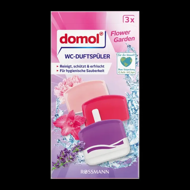 Domol WC blok květinová zahrada mix vůní 165 ml