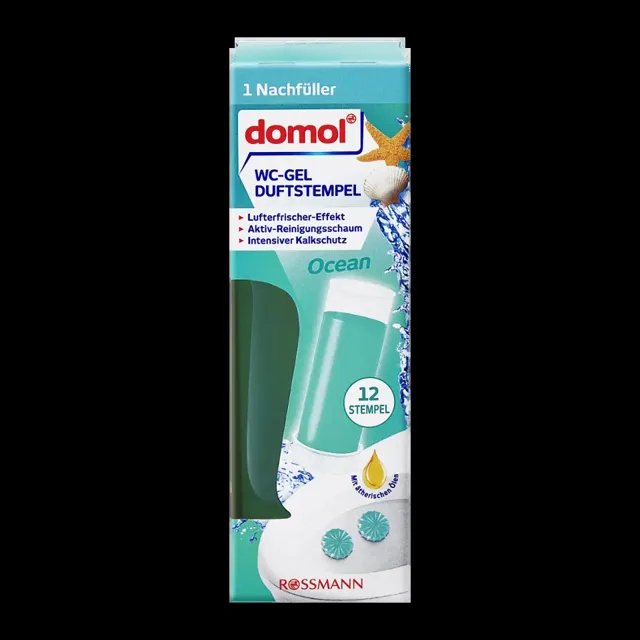 Domol WC gel Ocean náhradní náplň 75 ml
