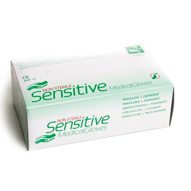 DONA LATEX SENSITIVE vel. S rukavice vyšetřovací zaprášené 100 ks