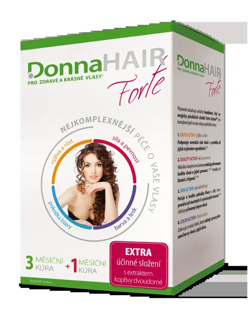 DonnaHAIR FORTE 4měsíční kúra 120 tobolek