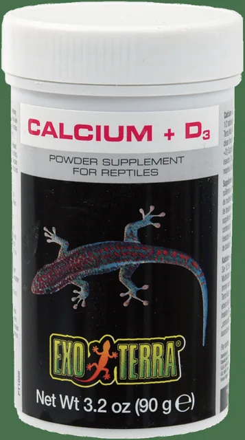 Doplňkové krmivo Exo Terra kalcium + vitamín D3 90g